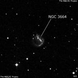 NGC 3664 - спиральная галактика с баром. Описание NGC 3664:, Галактика в созвездии Лев