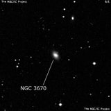 NGC 3670 - спиральная галактика с баром. Описание NGC 3670:, Галактика в созвездии Лев