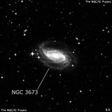 NGC 3673 - спиральная галактика с баром. Описание NGC 3673:, Галактика в созвездии Гидра