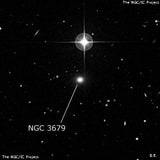 NGC 3679 - эллиптическая галактика. Описание NGC 3679:, Галактика в созвездии Лев
