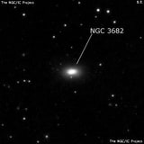 NGC 3682 - линзовидная галактика. Описание NGC 3682:, Галактика в созвездии Дракон