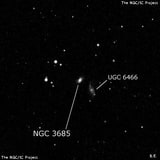 NGC 3685 - галактика. Описание NGC 3685:, Галактика в созвездии Лев