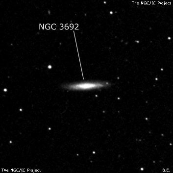 NGC 3692 - спиральная галактика. Описание NGC 3692:, Галактика в созвездии Лев