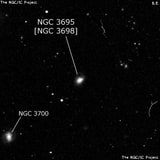 NGC 3695 - спиральная галактика с баром. Описание NGC 3695:, Объект глубокого космоса в созвездии Большая Медведица