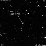 NGC 370 - три звезды. Описание NGC 370:, Объект глубокого космоса в созвездии Рыбы