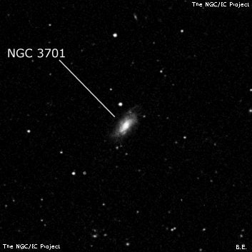 NGC 3701 - галактика. Описание NGC 3701:, Галактика в созвездии Лев