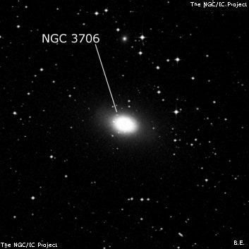 NGC 3706 - галактика. Описание NGC 3706:, Галактика в созвездии Центавр