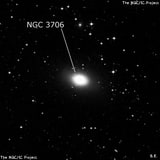 NGC 3706 - галактика. Описание NGC 3706:, Галактика в созвездии Центавр