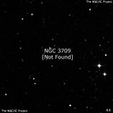 NGC 3709 - по указанным Генри Дрейером координатам, объект повторно не найден; . Описание NGC 3709:, Объект глубокого космоса в созвездии Лев