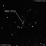 NGC 3712 - спиральная галактика. Описание NGC 3712:, Галактика в созвездии Большая Медведица