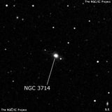 NGC 3714 - спиральная галактика. Описание NGC 3714:, Галактика в созвездии Большая Медведица