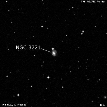 NGC 3721 - линзовидная галактика. Описание NGC 3721:, Галактика в созвездии Чаша