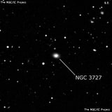 NGC 3727 - линзовидная галактика. Описание NGC 3727:, Галактика в созвездии Чаша