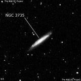 NGC 3735 - спиральная галактика. Описание NGC 3735:, Галактика в созвездии Дракон