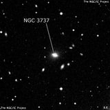 NGC 3737 - спиральная галактика с баром. Описание NGC 3737:, Галактика в созвездии Большая Медведица