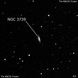 NGC 3739 - галактика. Описание NGC 3739:, Галактика в созвездии Лев