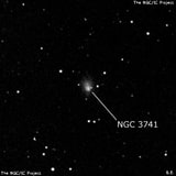 NGC 3741 - галактика неправильной формы. Описание NGC 3741:, Галактика в созвездии Большая Медведица