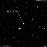 NGC 3743 - галактика. Описание NGC 3743:, Галактика в созвездии Лев