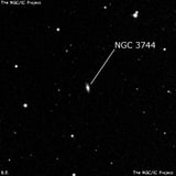 NGC 3744 - спиральная галактика. Описание NGC 3744:, Галактика в созвездии Лев