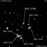 NGC 3748 - спиральная галактика с баром. Описание NGC 3748:, Галактика в созвездии Лев