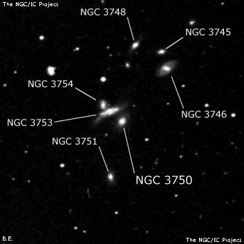 NGC 3750 - галактика. Описание NGC 3750:, Галактика в созвездии Лев