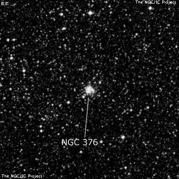 NGC 376 - рассеянное скопление звёзд. Описание NGC 376:, Рассеянное скопление в созвездии Тукан