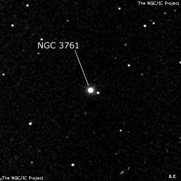 NGC 3761 - эллиптическая галактика. Описание NGC 3761:, Галактика в созвездии Лев