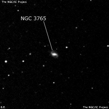 NGC 3765 - спиральная галактика. Описание NGC 3765:, Галактика в созвездии Лев