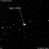 NGC 3765 - спиральная галактика. Описание NGC 3765:, Галактика в созвездии Лев
