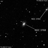 NGC 3768 - линзовидная галактика. Описание NGC 3768:, Галактика в созвездии Лев