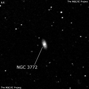 NGC 3772 - спиральная галактика с баром. Описание NGC 3772:, Галактика в созвездии Лев