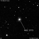 NGC 3773 - линзовидная галактика. Описание NGC 3773:, Галактика в созвездии Лев