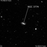 NGC 3774 - спиральная галактика с баром. Описание NGC 3774:, Галактика в созвездии Чаша