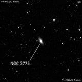 NGC 3775 - линзовидная галактика. Описание NGC 3775:, Галактика в созвездии Чаша