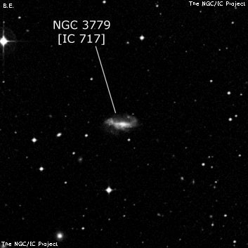 NGC 3779 - галактика. Описание NGC 3779:, Галактика в созвездии Чаша