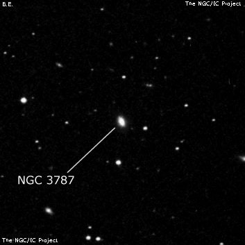 NGC 3787 - линзовидная галактика. Описание NGC 3787:, Галактика в созвездии Лев