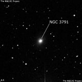 NGC 3791 - линзовидная галактика. Описание NGC 3791:, Галактика в созвездии Чаша
