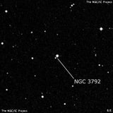 NGC 3792 - две звезды. Описание NGC 3792:, Двойная звезда в созвездии Дева