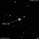 NGC 38 - спиральная галактика. Описание NGC 38:, Галактика в созвездии Рыбы