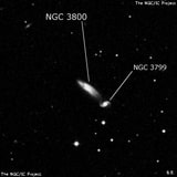 NGC 3800 - спиральная галактика с баром. Описание NGC 3800:, Галактика в созвездии Лев