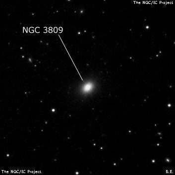 NGC 3809 - линзовидная галактика. Описание NGC 3809:, Галактика в созвездии Большая Медведица