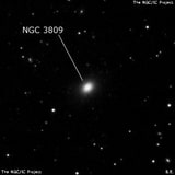 NGC 3809 - линзовидная галактика. Описание NGC 3809:, Галактика в созвездии Большая Медведица