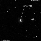 NGC 3821 - спиральная галактика с баром. Описание NGC 3821:, Галактика в созвездии Лев
