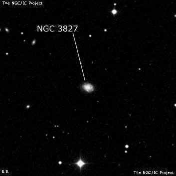 NGC 3827 - галактика. Описание NGC 3827:, Галактика в созвездии Лев