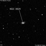 NGC 3829 - спиральная галактика с баром. Описание NGC 3829:, Галактика в созвездии Большая Медведица