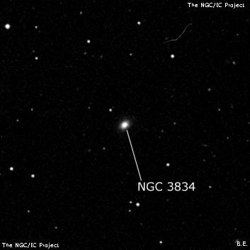 NGC 3834 - спиральная галактика. Описание NGC 3834:, Галактика в созвездии Лев