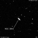 NGC 3843 - линзовидная галактика. Описание NGC 3843:, Галактика в созвездии Дева