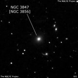 NGC 3847 - эллиптическая галактика. Описание NGC 3847:, Объект глубокого космоса в созвездии Большая Медведица