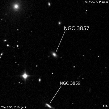 NGC 3857 - линзовидная галактика. Описание NGC 3857:, Галактика в созвездии Лев