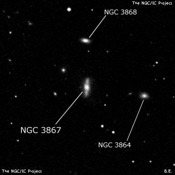 NGC 3867 - галактика. Описание NGC 3867:, Галактика в созвездии Лев
